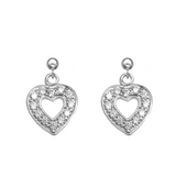 Open Heart Sparkle Earrings