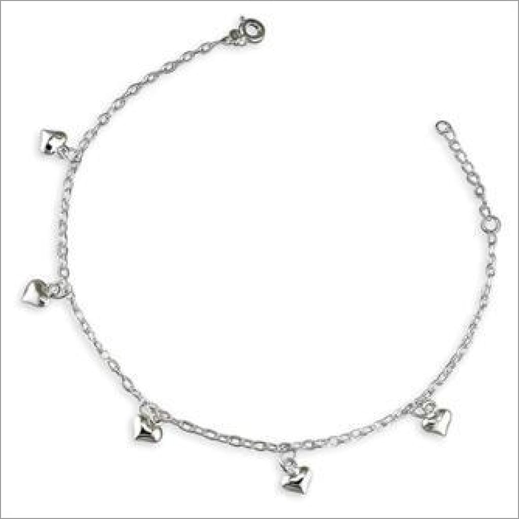 Puffed heart anklet Anklet