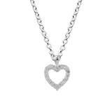 Sparkle Open Heart Necklace