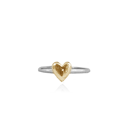 Signature Teeny Gold Heart Ring