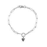 Signature Teeny Heart Trace Bracelet