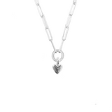 Signature Teeny Heart Trace Chain